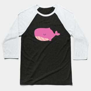 Pink Whale Viral Trending Kpop Design For Mental Health Baseball T-Shirt